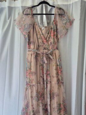 Baltic Born 2XL Blush Floral Wedding Guest Dress Spring Sunmer Occasions